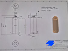 Flacone in PET trasparente da 200 ml con possibilità di tappo flip top