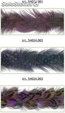 Fleco plumas bicolor 0001 p/ 10MTS