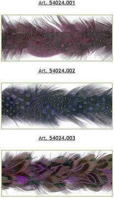 Fleco plumas bicolor 0001 p/ 10MTS