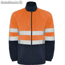 Fleece jacket altair hv s/m navy/fluor orange ROHV93050255223 - Photo 2