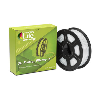 Flexible Filamento 3D, Blanco, 1.75mm, 0.5Kg, Tolerancia diámetro: SÓLO 0,03mm