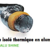 Flexible isole thermique en aluminium