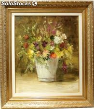 Flores silvestre | Pinturas de flores en óleo sobre lienzo