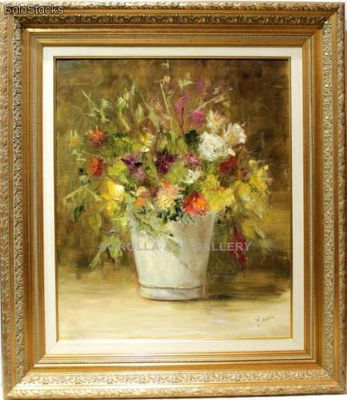 Flores silvestre | Pinturas de flores en óleo sobre lienzo