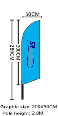 Flying Banner 2.80m - Drapeau Publicitaire - Photo 2