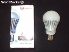 Foco de leds modelo globo 4.8 watts luz blanca y calida 24 meses de garantia