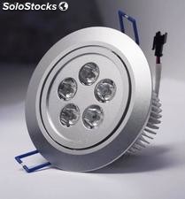 Foco embutido 5 led luz fría 7w