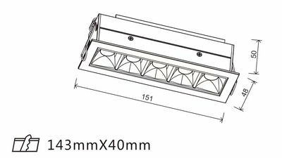 Foco LED carril Spotlight TC-1013 28w/35w - Foto 2