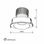 Foco LED downlight empotrable ajustable RA-4012 43w/50w - Foto 2