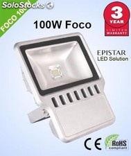 Foco Led proyector profesional 100w y protección ip65 luz blanca 6000k