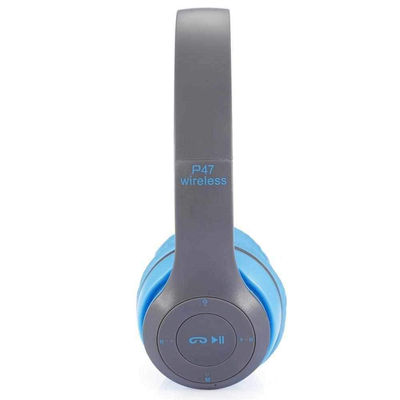 Foldable Bluetooth Wireless Headset Noise Cancelling P47 Bl - Red - Photo 3