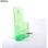 Folhetos acrílico translúcido porta verde a4 verticais - 1