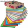 Folios de colores, papel A4 y A3 colores pastel y flúor