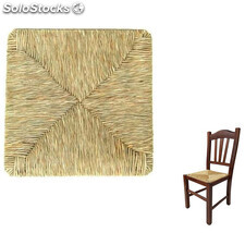 Sedile ricambio paglia per sedia Venezia, telaio fondo in legno 