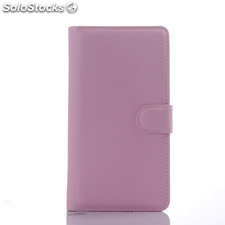 For Sony xperia C4 pu litchi Leather Case Cover(9 colors)
