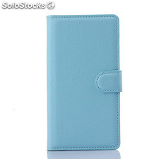 For Sony xperia M4 aqua pu litchi Leather Case Cover (9 colors)