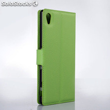 For Sony xperia Z4 pu litchi Leather Case Cover (9 colors)