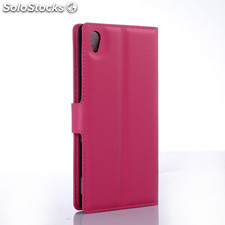 For Sony xperia Z5 pu litchi Leather Case Cover (9 colors)