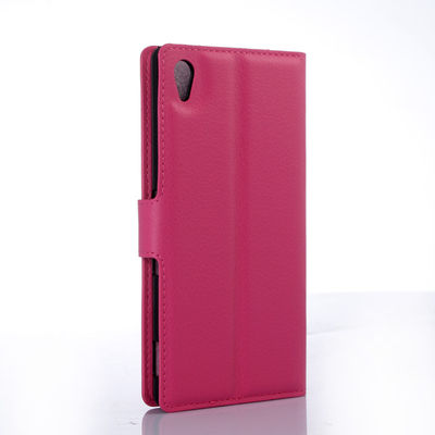 For Sony xperia Z5 pu litchi Leather Case Cover (9 colors)