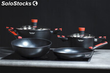 Forged cookware - Set di pentole e padelle 6 pezzi pfoa free
