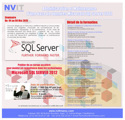 Formation sql Server 2012