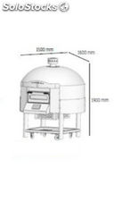 Forno a gas rotante per pizza, 300 mm e 6 pizze, superficie di cottura 1000 mm - Foto 2