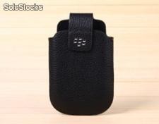 Forro de cuero con clip Blackberry 9800 al por mayor