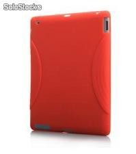 Forro Silicon durable ipad2 (Rojo)