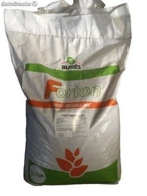 Forton Pellets Abono Orgánico y Vegetal NPK 1,5-2-2 - Saco 25 kg