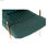 Fotel DKD Home Decor 8424001795499 Złoty Metal Poliester Kolor Zielony (69 x 90 - 2