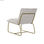 Fotel DKD Home Decor Beżowy Złoty Metal Poliester (66 x 71 x 77 cm) - 3