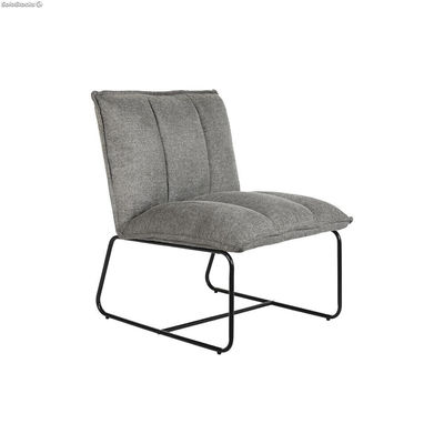 Fotel DKD Home Decor Czarny Szary Metal 66 x 71 x 77 cm