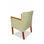 Fotel pikowany z drewnianymi podlokietnikami - 1