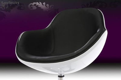 Fotel speed biało-czarny - Zdjęcie 4