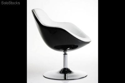 Fotel speed czarno-biały - Zdjęcie 2