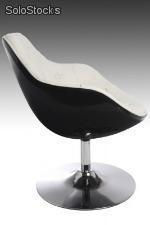 Fotel Speed piko czarno- biały - Zdjęcie 2