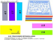 Fracciones rectangulares con 55 piezas