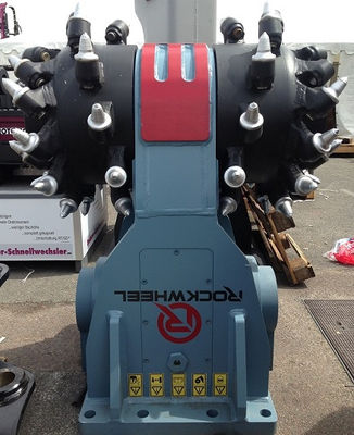 Fraises hydrauliques rockwheel D30 G40 G50 pour pelles 26 à 60 tonnes