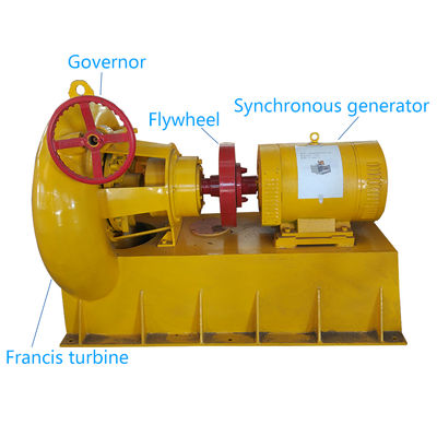 Francis turbina generadores hidroelectricos pequeños - Foto 3