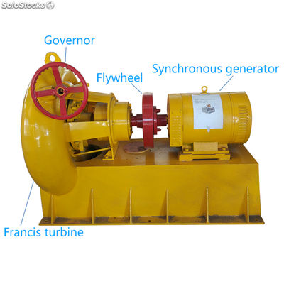 Francis turbina generadores hidroelectricos pequeños - Foto 3