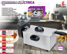 Freidora Eléctrica 3,5 Litros Acero 2000W We Houseware
