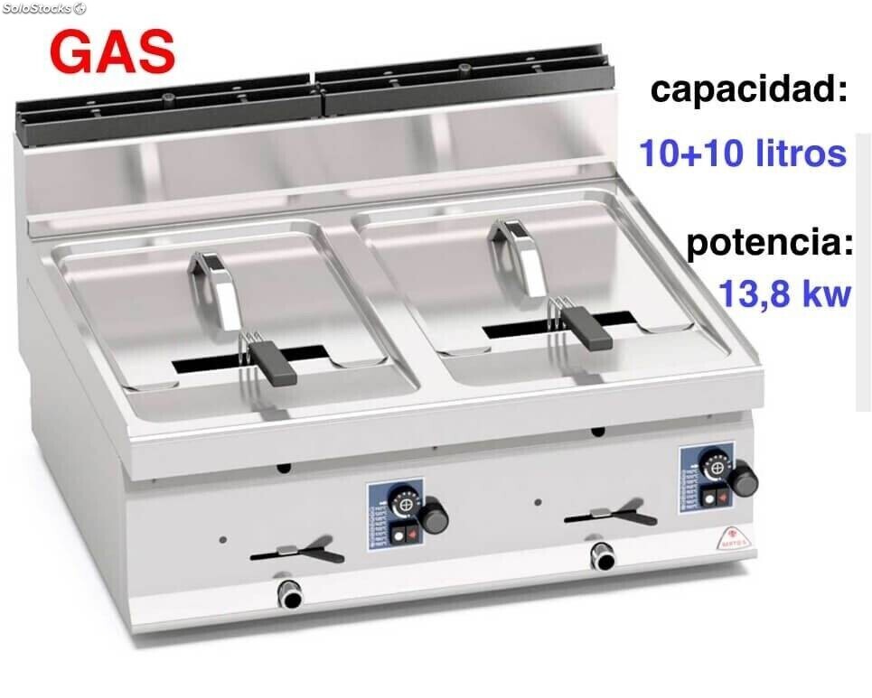 Freidora A Gas 1 Cuba 20 Litros De Aceite 15Kw Serie 900 GF912