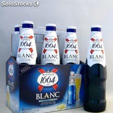French Origin Kronenbourg 1664 blanc beer in blue 25cl and 33cl bottles