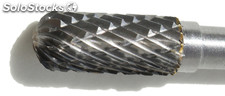 Fresas rotativa de metal duro y dentado cruzado punta redonda M8