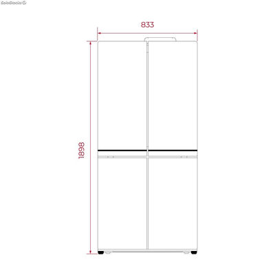 Frigorífico Americano Teka RMF 77810 GBK(113430042) Cristal Negro | - Foto 2