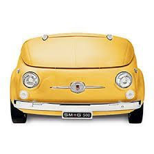 Frigorífico Retro Fiat 500 Amarillo Smeg SMEG500G | Diseño capó coche | Línea