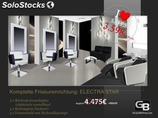 Friseurmöbel, Sparset komplett: Friseureinrichtung Electra Star - Superpreis!