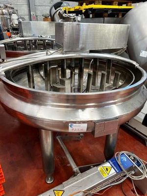 Friteuses cci en inox 304L 1050 litres avec double enveloppe, hotte d&#39;extraction