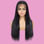 Front lace parrucca con capelli humani lisci, capelli ricci - Foto 2