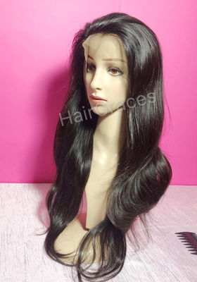 Front lace parruche con i capelli naturali, human hair lace wig